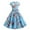 Blue, variant on Women's 1950 Vintage Retro Rockabilly Dress Cocktail Party Prom Swing Dresses