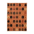 thumbnail image 2 of 54x54 Inch Tablecloth Polyester Square Tablecloth for Home Kitchen Dinner Decor Pumpkin Funny Face Pattern, 2 of 9
