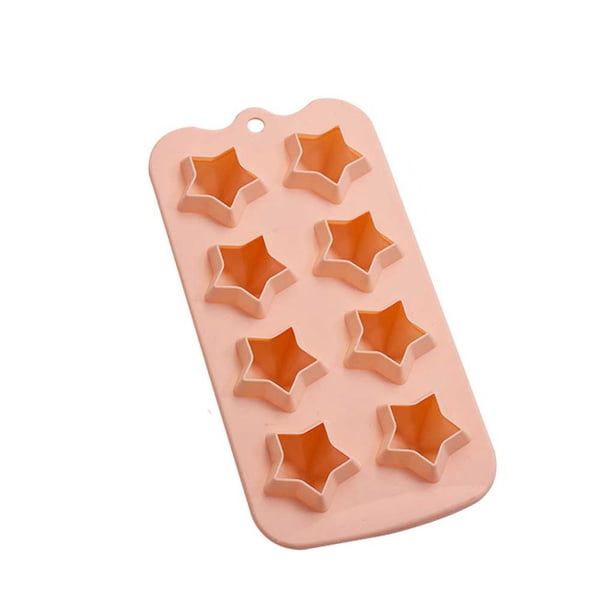 Toystoory Molde de silicona para hacer cubitos de hielo, molde de Chocolate para hornear, gelatina de estrella, pudín, bandeja antiadherente, decoración Cocina y Comedor tipo 2 Toystoory HA080952-02