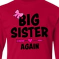 thumbnail image 4 of Inktastic Big Sister Again with Bow and Arrow Long Sleeve Youth T-Shirt, 4 of 5