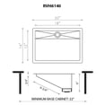 thumbnail image 2 of Ruvati 20 x 14 inch Brushed Stainless Steel Undermount Bathroom Sink Stainless Steel, 2 of 7