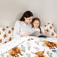 thumbnail image 4 of Erosebridal Rustic Cow Kids Bedding Comforter Set 7 Pieces, Flower Floral Full Bedding Set, 4 of 7