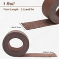 thumbnail image 2 of 1Roll Full Grain Leather Straps 2 Inches Wide 78 Inches Long Single Sided PU Leather Strip for DIY Crafts Projects Clothing Jewelry Wrapping Furniture Handles(Brown 2 Inches Wide), 2 of 7