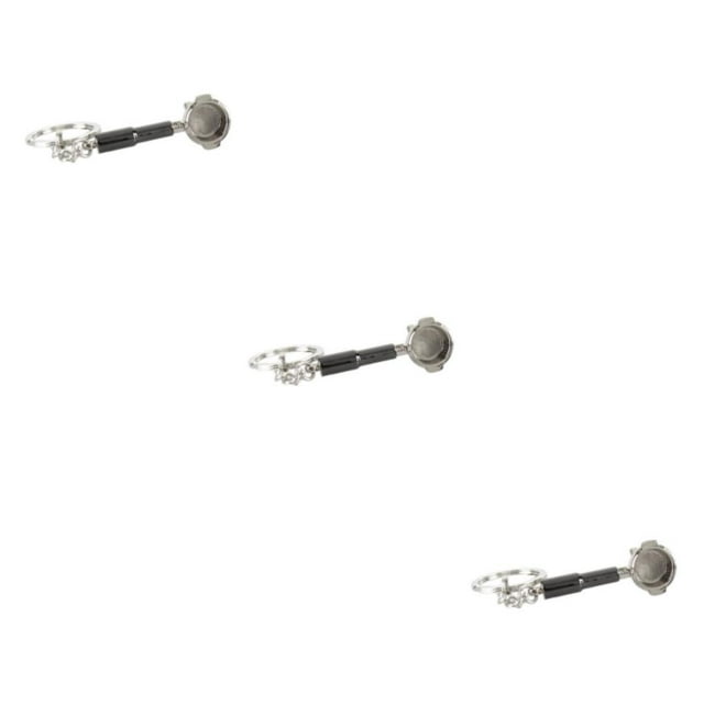 kurtrusly Keyring Key Chain Ring Coffee Accessories Stylish and Compact Portafilter 2x2x2cm 3Set