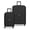 Black, variant on iFLY Venture 2-Piece Expandable Hardside Spinner Luggage Set , 20" Carry-on and 28" Checked Luggage, Olive
