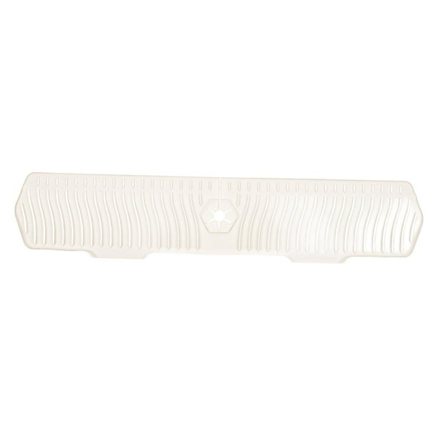 Alfombrilla de silicona para grifo, alfombrilla de drenaje, protector de fregadero, protector contra salpicaduras de grifo de silicona Blanco
