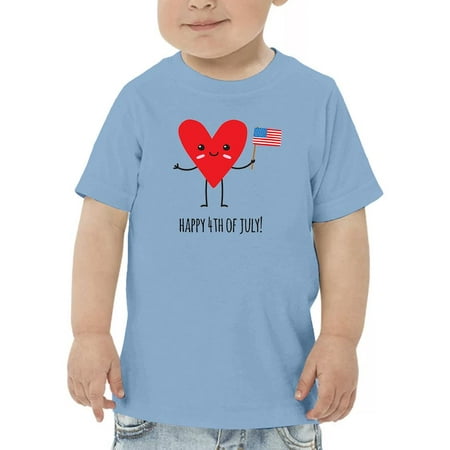 

Happy 4Th Of July Heart T-Shirt Toddler -Image by Shutterstock 4 Toddler