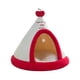 thumbnail image 2 of Cama navideña para gatos y perros pequeños | Carpa Red Apples | Forma de reno semi-encerrado | Funda lavable extraíble | Cojín de Felpa Suave y Cálido para el Invierno | 15x15in | Base antideslizante, 2 of 6