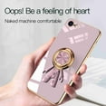thumbnail image 5 of Nalacover Slim Case for iPhone 7/8/SE 2020/SE 2022,Cute Cartoon 6D Plating Astronaut Hidden Magnetic Ring Kickstand Soft TPU Shockproof Corner Protection Drop Proof Edge Bumper Cover.Purple, 5 of 9