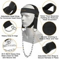thumbnail image 3 of 1 Piece Head Neck Harness Adjustable Equipment Support Stronger Black Strengh Exercise Strap for Weight Lifting Workout Muscle, 3 of 8