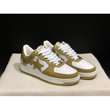 

BAPE patent camouflage suede sneakers low-top casual skate shoes street trend couple sneakers for both men and women