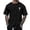 Black, variant on Cotton T Shirts for Men with Collar 1/4 Short Sleeve Big and Tall Breathable Short Sleeve Shirts Comfy Printing Boat Neck Casual Outdoor Basic Tee Tops