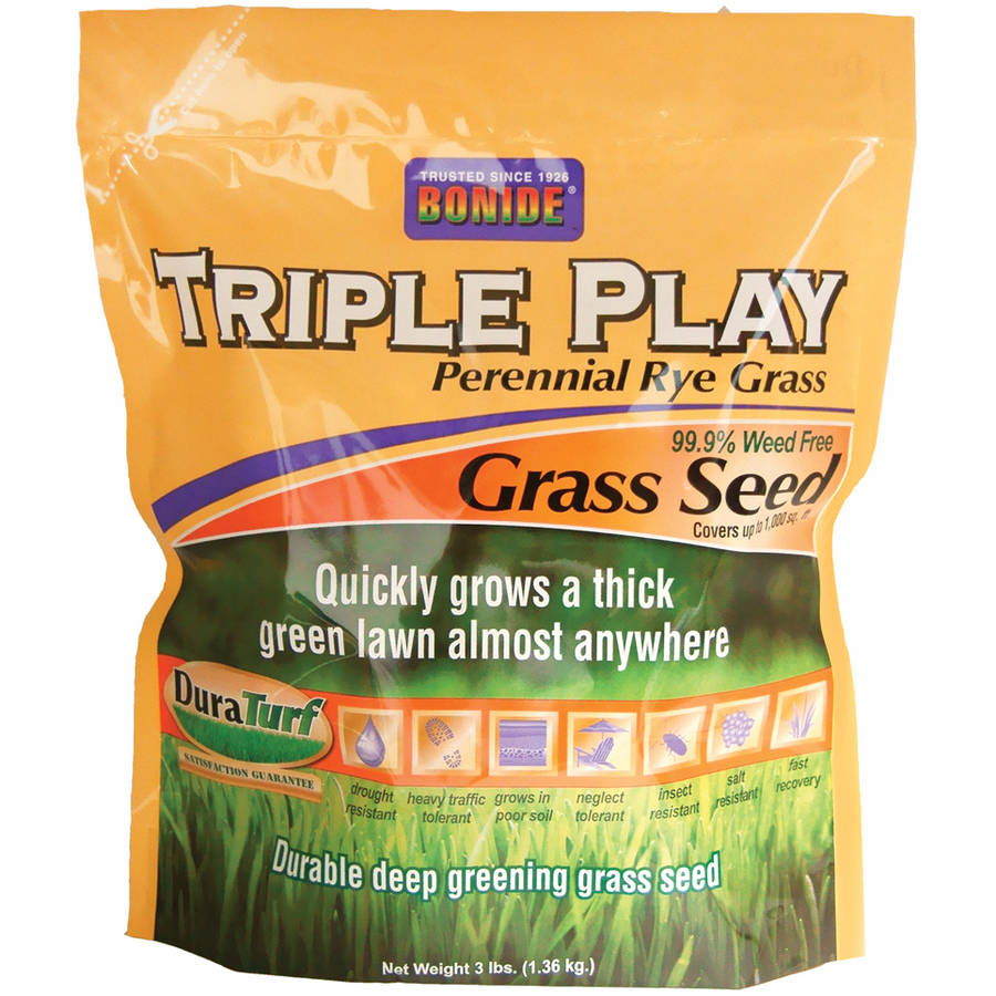 Bonide 60271 3 Lb Triple Play Grass Seed - Walmart.com - Walmart.com