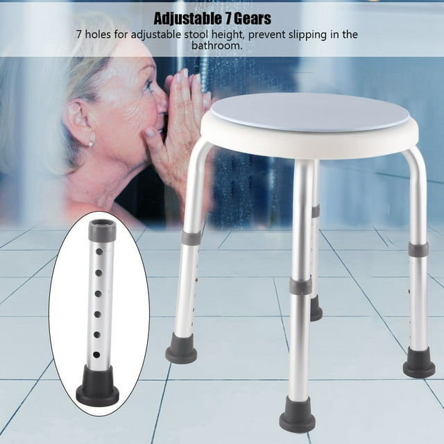 Siège de Sécurité de Douche, Tabouret de Douche Rond Réglable Performance