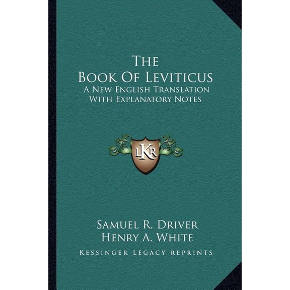 The Book Of Leviticus : A New English Translation With Explanatory Notes (Paperback)
