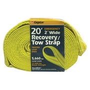 20' X 2" Yellow Emergency Recovery/Tow Strap With Twisted