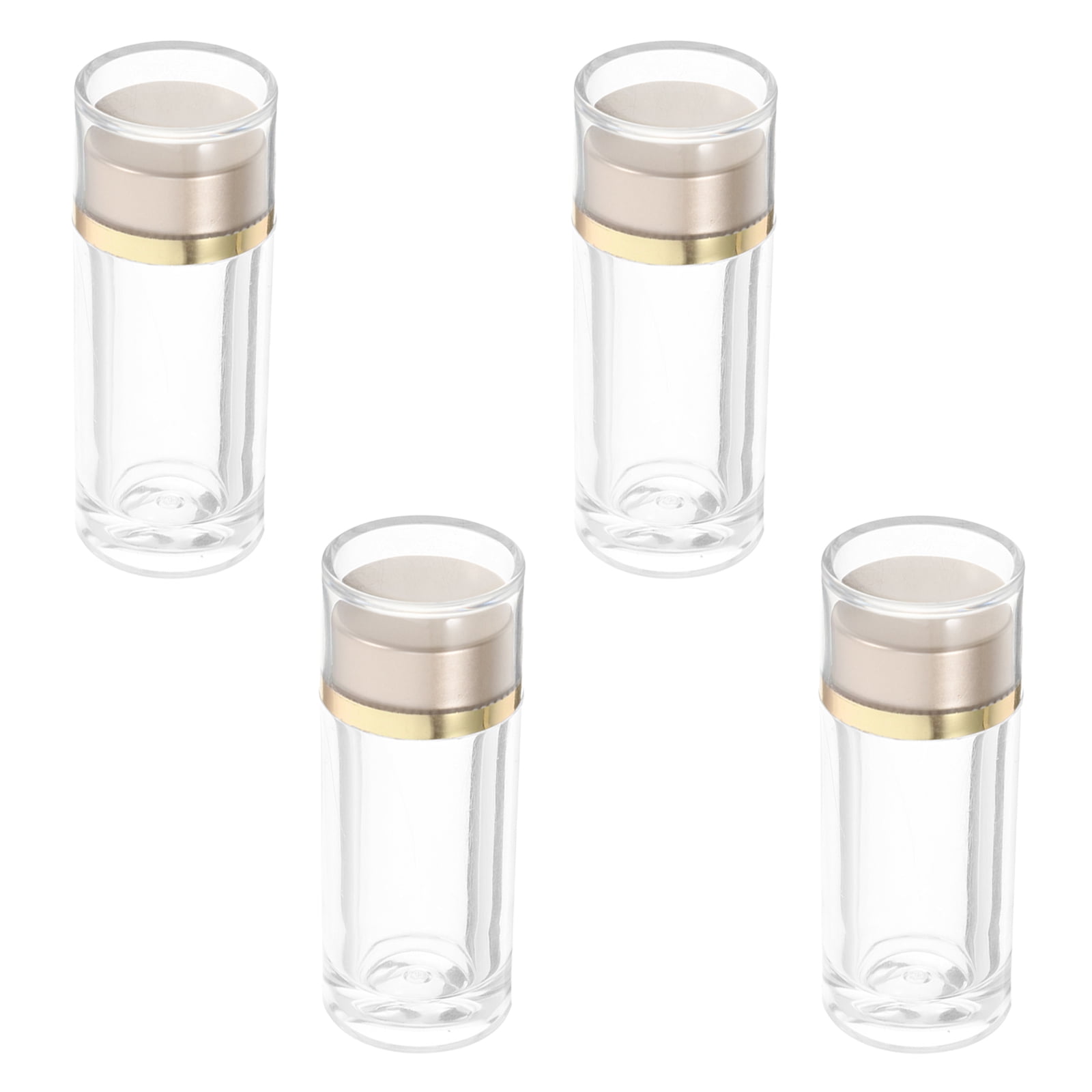 Raindrops 16 pcs Mini Double Layer Cap Plastic Bottles Travel Sample Dispensers Liquid Dispenser Bottles for Oil Creams and Cosmetics