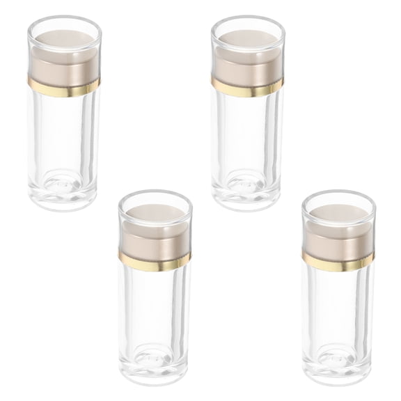 OUNONA 4pcs Small Plastic Bottles With Lids Reagent Medicine Sample Bottles Mini Bottles For Liquid Medicine 10ml Empty Medicine Bottles Travel Supplies