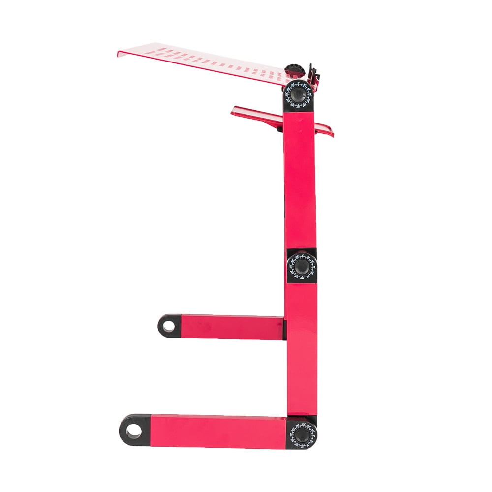 Lowestbest 360 Degree Rotation Folding Table, Folding Computer Desk/Bed Tray, Adjustable Folding Laptop Protable Laptop Stand Desk Table, Portable Folding Table for Bed, Rose Red Lowestbest 360 Degree Rotation Folding Table, Folding Computer Desk/Bed Tray, Adjustable Folding Laptop Protable Laptop Stand Desk Table, Portable Folding Table for Bed, Rose Red