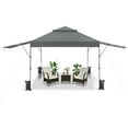 thumbnail image 2 of Yardi Yard 10 x 17.6 Feet Outdoor Instant Pop-up Canopy Tent with Dual Half Awnings-Gray, Party Tent for Outside Party Waterproof Tent BBQ Shelter, 2 of 8