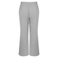 thumbnail image 5 of Striped Pants Women, Audhol Women's Striped Pants Comfy Pajama Pants Drawstring Elastic Waist Striped Wide Leg Pants Summer Pants for Women Grey XL, 5 of 9