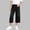 Black, variant on Kids Denim 7 Point Pants Loose Classic Cutting for Boys Girls Daily Casual Outdoor Wear
