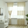 thumbnail image 3 of Sheer Curtain Leaves Sheer Curtain Tulle Window Treatment Voile Drape Valance 1 Panel Fabric, 3 of 5