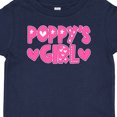 thumbnail image 4 of Inktastic Poppy's Girl Pink with Hearts Girls Baby T-Shirt, 4 of 5