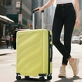 thumbnail image 3 of Euroco Luggage Set 3 Piece, ABS Hardside Suitcase with Spinner Wheels,TSA Lock and 2 Side Hooks,Lightweight Durable Travel Suitcase Set(20"/24"/28"),Tea Green, 3 of 7