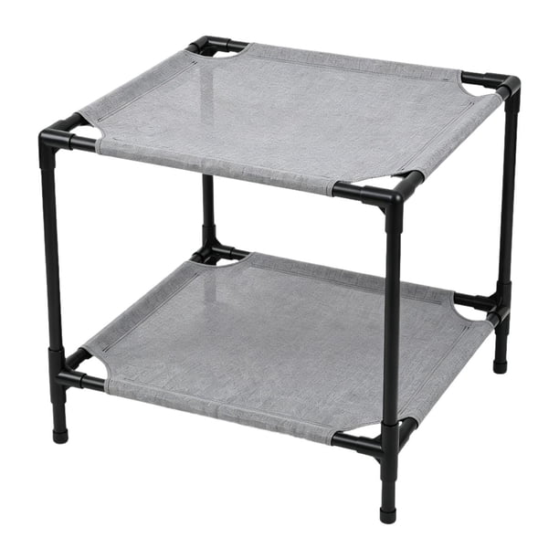 Cama doble elevada para gatos, ideal para colocar junto a la cama del . Cómoda, fácil limpiar, práctica, para interiores, transpirable y con