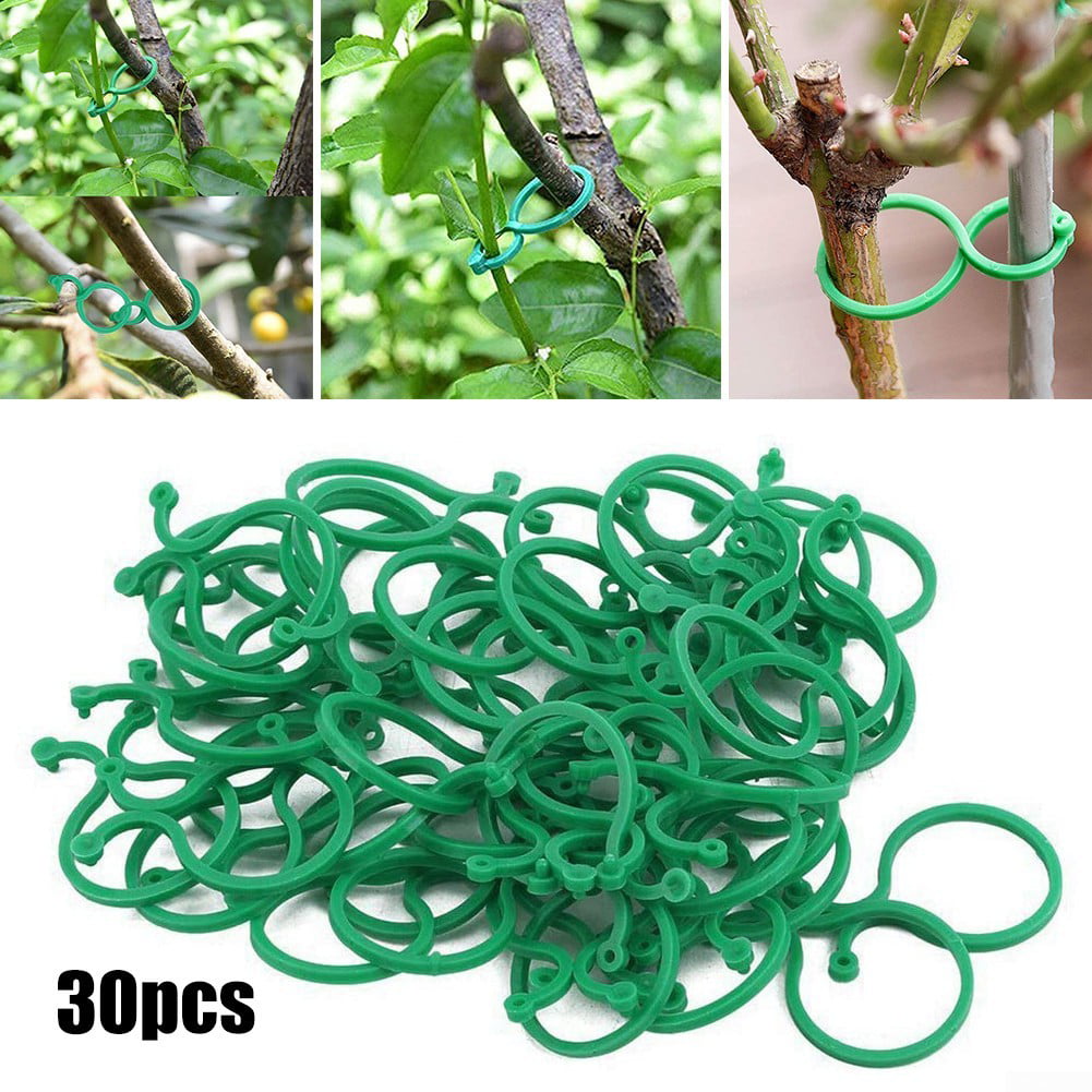 25 X 25cm Plant Support Rings for Garden Canes Flower Ties Ring Frame Pots Clip 
