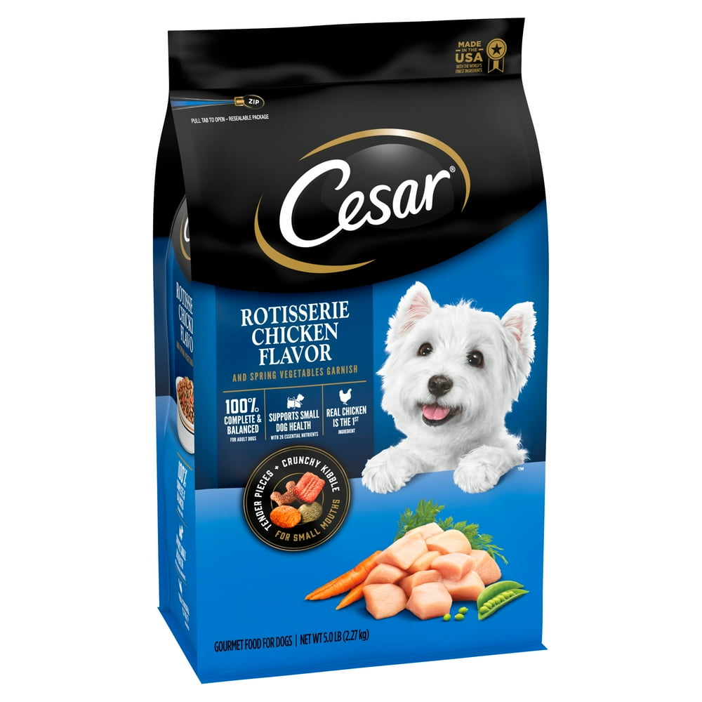 CESAR Small Breed Dry Dog Food Rotisserie Chicken Flavor with Spring