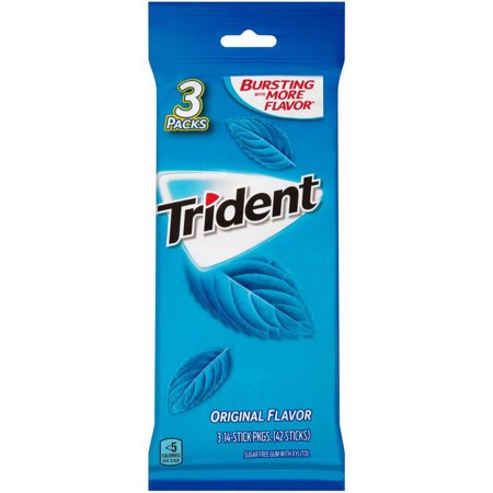 (Price/Case)Trident Original Sugar Free Gum  42 Count  20 per case