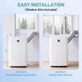 thumbnail image 2 of Powerful 14000 BTU Portable Air Conditioner 2-Pack – 4-in-1 AC Unit with Dehumidifier, 3-Speed Fan, Sleep Mode, Remote Control, Quiet Operation, Window Kit – Fast Cooling for Rooms up to 750 Sq Ft, 2 of 7