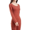 thumbnail image 5 of Women Elastic Thermal Inner Wear Thermal Underwear Warm Elastic Tops Pants Sets, 5 of 5