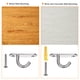 thumbnail image 5 of Ganchos de techo Uxcell de acero inoxidable 304 60x20mm para colgar plantas 4Pack, 5 of 5