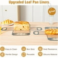 thumbnail image 3 of 2 Pcs Reusable Silicone Bread Loaf Pan Liner, Food Grade BPA Free Bread Baking Mat, Non-Stick and Heat Resistant Dough Transfer Tool, Sourdough Sling with 4 Handles, Fits 9x5" or 1.5Lb Loaf Pans, 3 of 4