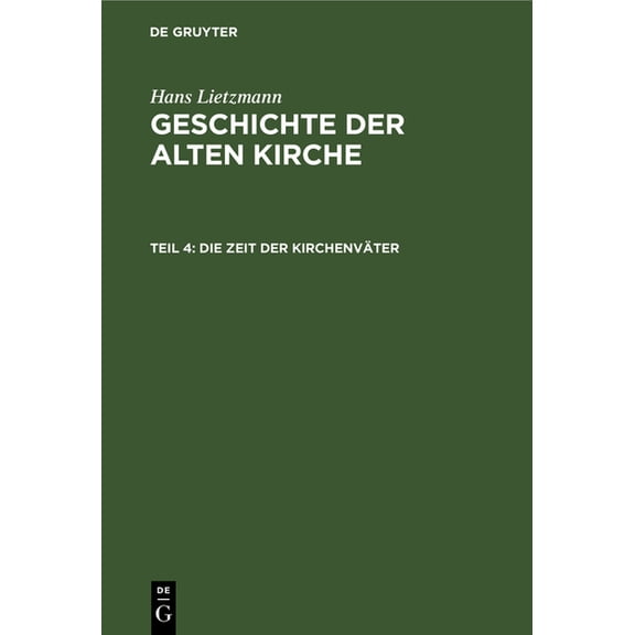 Die Zeit Der Kirchenväter (Hardcover)