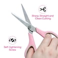 thumbnail image 7 of AGCAN 4 Pack Scissors All Purpose, 8" Multicolor Scissors for Office with Sharp Blades, Scissors All Purpose Heavy Duty with Comfort Grip Handles For Home, Sewing, and Crafts, Pink, 7 of 7