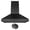 Matte Black, variant on Hauslane Chef Series Base Model WM-530 30" Convertible Wall Mount Chimney Range Hood 120V in Matte Black