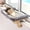 Natural Color Wood with Gray Bed, variant on Unbranded Orthopedic Sturdy Frame Window Mounted Cat Perch with Soft Bolster, Brown