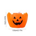 thumbnail image 3 of Linterna de Halloween, Luz Decorativa Portátil, Lámpara Festiva con Asa, Color Naranja, 28x14x14cm, 24x15x15cm, 16x16x16.5cm, 14x14x14cm para Fiestas, Eventos, 3 of 6