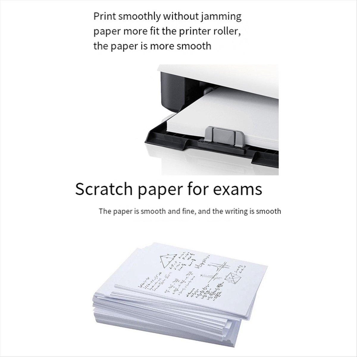 A4 , Printer Paper, Multipurpose, Paper 8.27x11.69 Inch White, White Paper,Office Supplies(500 Sheets)