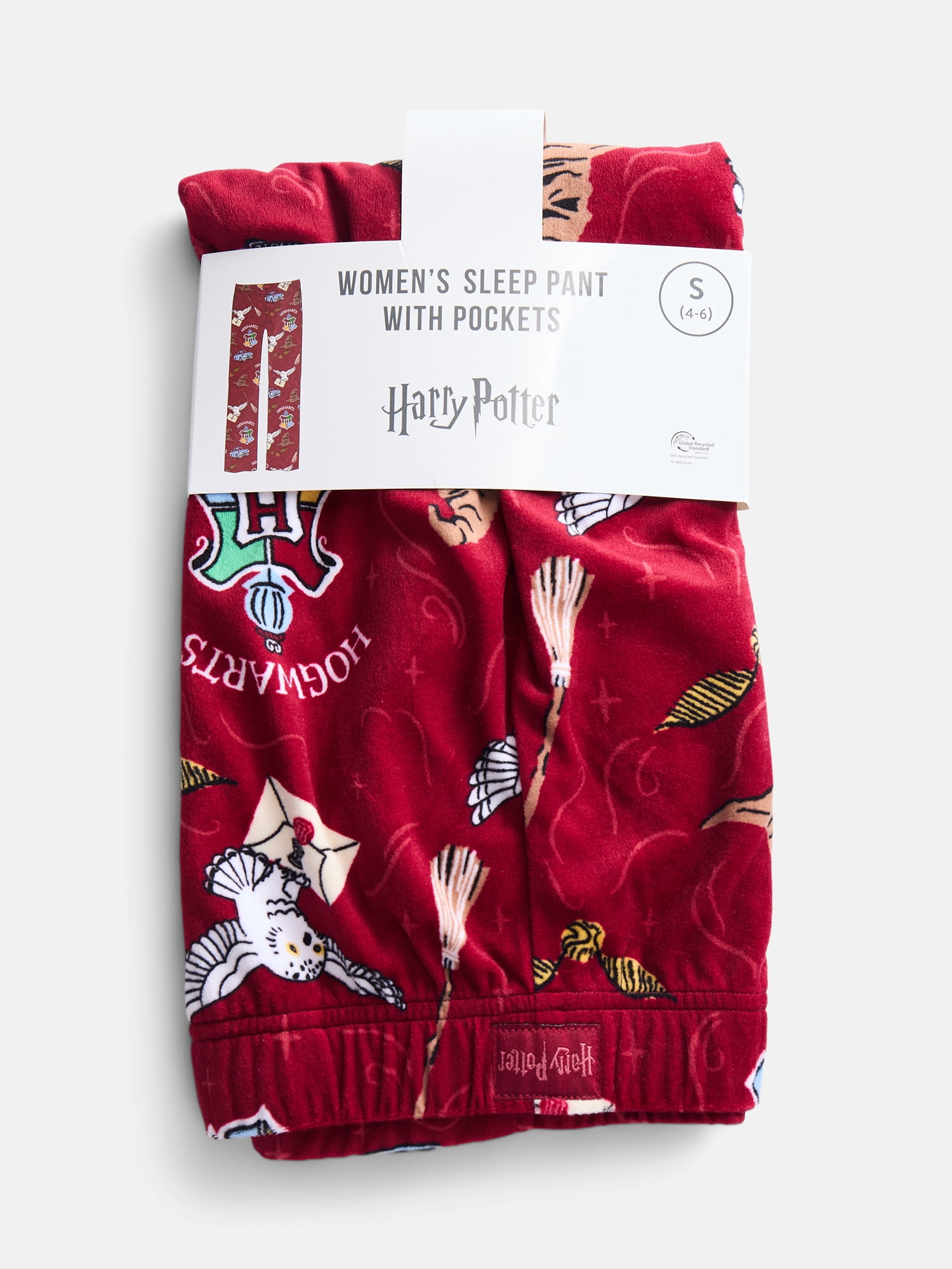Warner Bros Harry Potter Women's Velour Sleep Pants, Sizes XS-3X