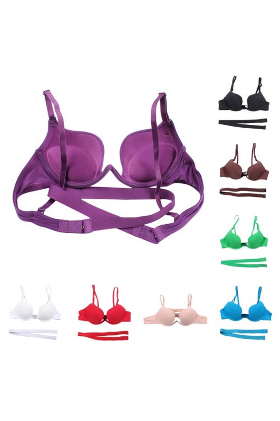 Fashion Sexy Deep U Cup Bras for Women Push Up Lingerie Seamless Bra Female Underwear