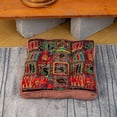 thumbnail image 4 of Velvet Chair Seat Cushions for Kitchen Dining Room Chairs Boho Printed Chair Pad with Ties Soft and Comfortable Square Chair Cushion 16"x16", 4 of 14
