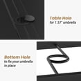 thumbnail image 4 of STARY Patio Dining Table 60"x35", Rectangle Outdoor Dining Table with 1.57" Umbrella Hole for Patio Graden Backyard and Poolside, 4 of 8