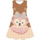 thumbnail image 1 of Vestido de niña 2022 novedad de verano Super lindo Disney Duffy estampado sin mangas mono Duffy dibujos animados vestido sin mangas 3-7y140 Gao Jinjia LED, 1 of 2