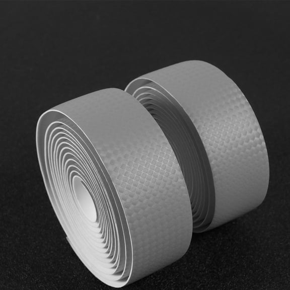 FRCOLOR  Carbon Fiber Bicycle Handlebar Wrap Road Bike Grip Tape Silver