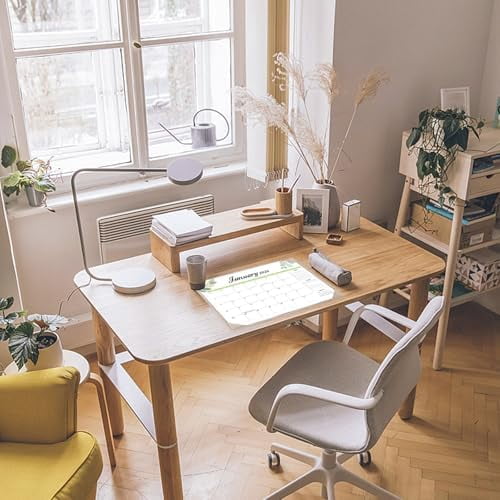 Desk Calendar 2026-2027 with Desk Mat – 17" x 12" Large Desk Pad Calendar Runs from January 2026 to June 2027, Office Supplies Desktop Monthly Calendar for Home & Office